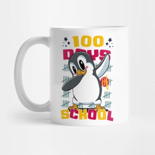 100 Days of school featuring a Dabbing Penguin #4 Mug